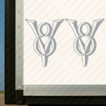 Silver Scania Truck Body Stickers, Old V8 with 3D Effect