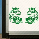 Greece Scania Truck Body Stickers, V8 Super with Modern Griffin