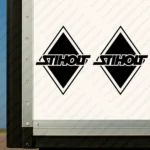 Black Scania Truck Body Stickers, Rhombus with Stiholt Logo