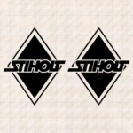 Closeup of Scania Truck Body Stickers, Rhombus with Stiholt Logo