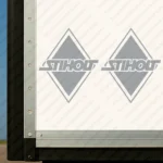 Silver Scania Truck Body Stickers, Rhombus with Stiholt Logo