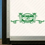 Greece Scania Truck Body Stickers, R Series with Griffins and Flowing Swirl Design