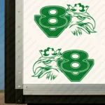 Greece Scania Truck Body Stickers, V8 with Griffin Head