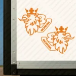 Orange Scania Truck Body Stickers, V8 with Text Logo and Classic Griffin