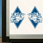 Blue Scania Truck Body Stickers, Rhombus with Griffin Head