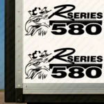 Black Scania Truck Body Stickers, R Series 580 with Griffin Head