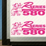 Fuchsia Scania Truck Body Stickers, R Series 580 with Griffin Head