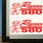 Red Scania Truck Body Stickers, R Series 580 with Griffin Head