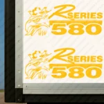 Yellow Scania Truck Body Stickers, R Series 580 with Griffin Head