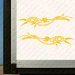 Yellow Dreamcatcher Truck Body Stickers