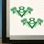 Greece Scania Truck Body Stickers, V8 Pistons