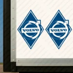Blue Volvo Truck Body Stickers, Rhombus with Classic Logo