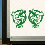 Greece Volvo Truck Body Stickers, Badge with Alternative Moose and Text Logo