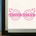 Fuchsia Volvo Truck Body Stickers, Classic Version Thin Version