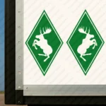 Greece Volvo Truck Body Stickers, Rhombus with Big Moose