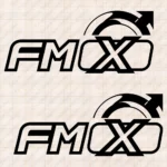 Closeup of Volvo Truck Body Stickers, FMX with Top Half Logo