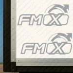 Silver Volvo Truck Body Stickers, FMX with Top Half Logo