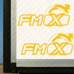 Yellow Volvo Truck Body Stickers, FMX with Top Half Logo