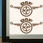 Brown Daf Truck Body Stickers, XF with Modern Logo