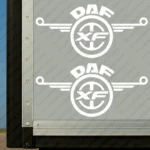 White Daf Truck Body Stickers, XF with Modern Logo