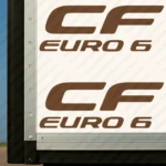 Brown Daf Truck Body Stickers, CF Euro 6 Logo