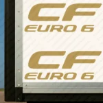 Gold Daf Truck Body Stickers, CF Euro 6 Logo