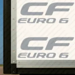 Silver Daf Truck Body Stickers, CF Euro 6 Logo