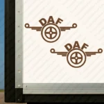 Brown Daf Truck Body Stickers, Classic Logo