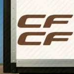 Brown Daf Truck Body Stickers, CF Logo