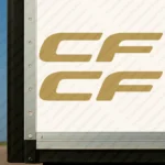 Gold Daf Truck Body Stickers, CF Logo
