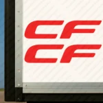 Red Daf Truck Body Stickers, CF Logo