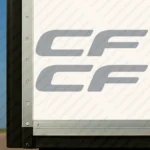Silver Daf Truck Body Stickers, CF Logo