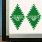 Greece Daf Truck Body Stickers, Rhombus with Modern Version of Logo