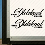 Black The Oldskool Club Truck Body Stickers