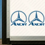 Blue Mercedes Truck Body Stickers, Axor with Classic Logo