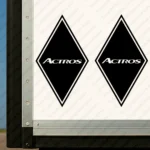 Black Mercedes Truck Body Stickers, Rhombus with Actros