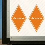 Orange Mercedes Truck Body Stickers, Rhombus with Actros