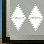 White Mercedes Truck Body Stickers, Rhombus with Atego