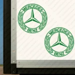 Greece Mercedes Truck Body Stickers, Retro Logo Outline