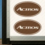 Brown Mercedes Truck Body Stickers, Actros Inside Round Frame