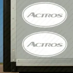 White Mercedes Truck Body Stickers, Actros Inside Round Frame