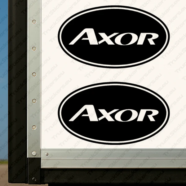 Black Mercedes Truck Body Stickers, Axor Inside Round Frame