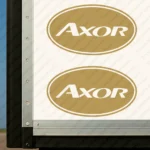 Gold Mercedes Truck Body Stickers, Axor Inside Round Frame
