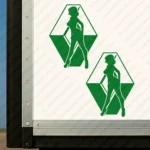 Greece Renault Truck Body Stickers, Classic Logo with Woman