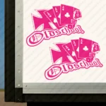 Fuchsia Old Skool Truck Body Stickers