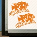 Orange Old Skool Truck Body Stickers