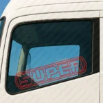 Red  Scania Truck Window Sticker, Super Outline Inside Frame