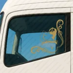 Gold Women Truck Window Sticker