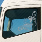 Silver Women Truck Window Sticker