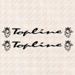 Closeup of Scania Truck Window Sticker, Topline with Griffins